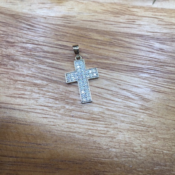 10kt gold cross (new) - Picture 3 of 8